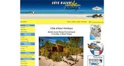 Desktop Screenshot of cotedazur-holidays.com