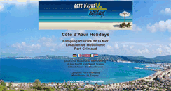 Desktop Screenshot of cotedazur-holidays.de